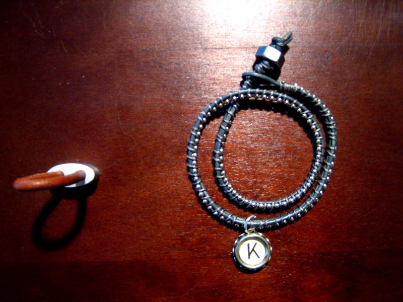 monogrammed bracelet