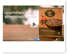 Nature's Path Organic Pumkin Flax Granola Commercial